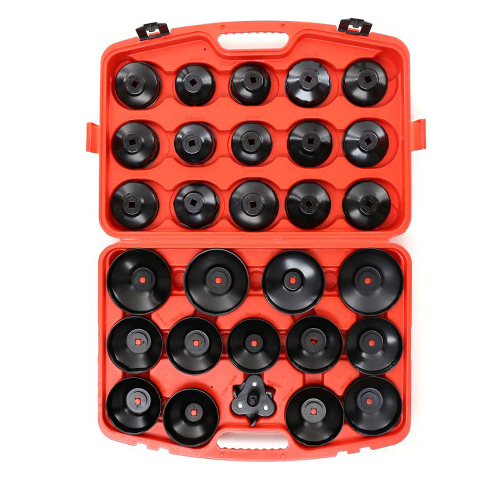 SET TUBULARE capace desfacere filtre de ulei auto POLSKI K10502, include 28+1 elemente, DRIVE 1/2" si 3/4"