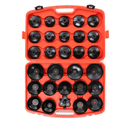 SET TUBULARE capace desfacere filtre de ulei auto POLSKI K10502, include 28+1 elemente, DRIVE 1/2" si 3/4"