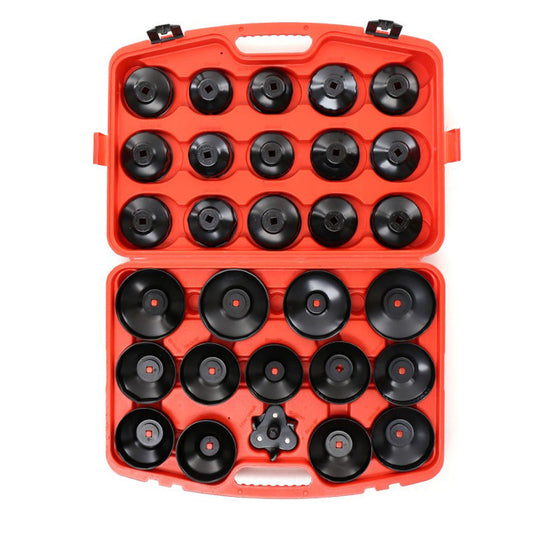 SET TUBULARE capace desfacere filtre de ulei auto POLSKI K10502, include 28+1 elemente, DRIVE 1/2" si 3/4"