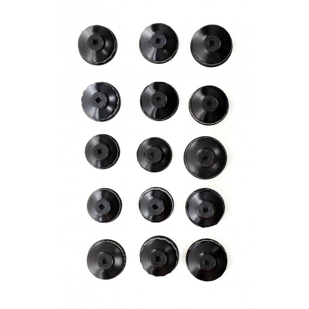 SET TUBULARE capace desfacere filtre de ulei auto POLSKI K10502, include 28+1 elemente, DRIVE 1/2" si 3/4"