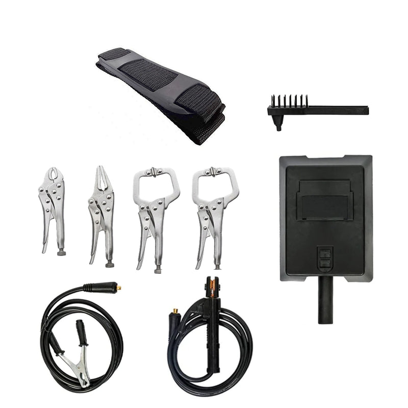 *PROMO* SET Aparat de sudura DEZMAN 300GY, MMA-300A, Tehnologie HOT-START ELECTROD, GREY-1870 si 4 CLEME PRINDERE-FIXARE DE SUDURA,+ Masca Sudura Automata