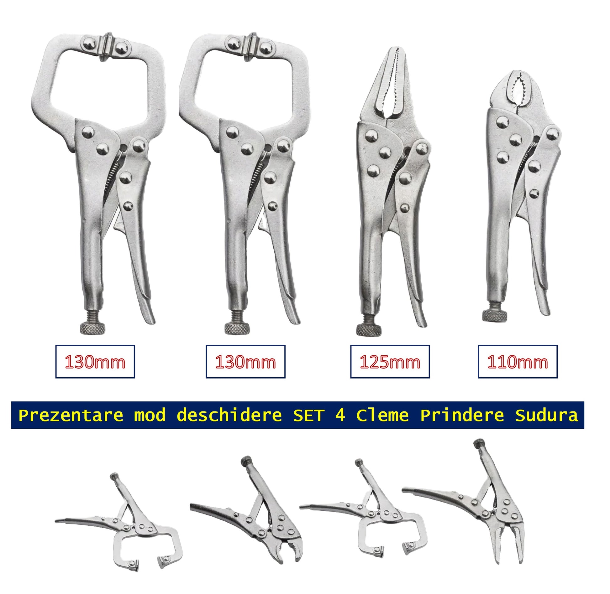 SET 4 CLEME FIXARE SUDURA