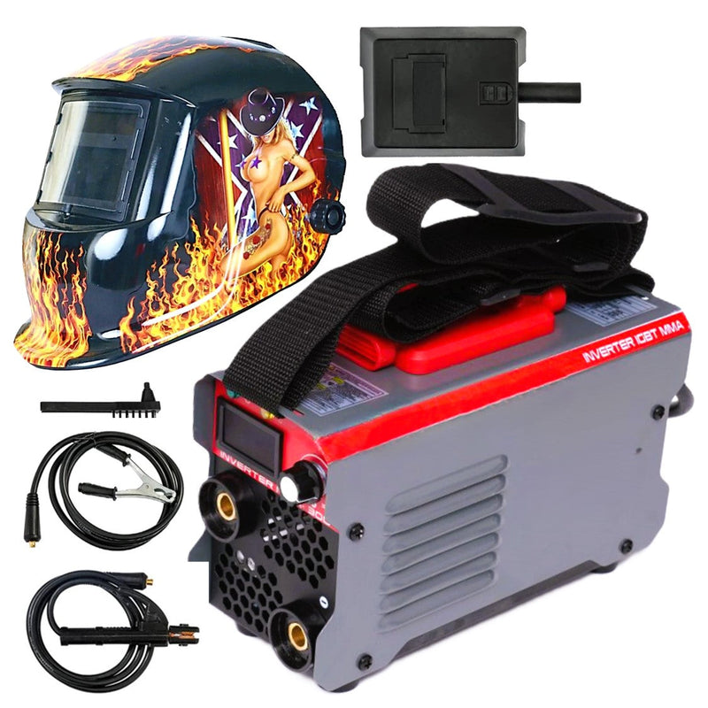 *BLACK-FRIDAY* SET WeldEXPERT SUDURA CU ELECTROD, 1871-37107, Aparat Sudura Invertor MMA-300A cu posibilitate LIFT-TIG, + Masca Automata Personalizata SUPERHOT-FLAMES
