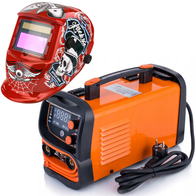 PRIMAVARA-OFERTELOR SET SUDURA CU SARMA FLUX+Electrod WeldEXPERT 1875-883 din Aparat sudura 250A MIG-MAG/MMA, + Masca Automata Personalizata SLASH