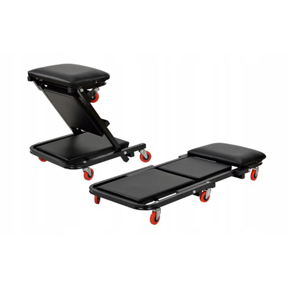 Scaun Atelier pliabil in Carucior cu roti tip PAT pentru service auto, POLSKI K378, Poza8