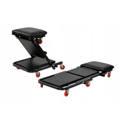 Scaun Atelier pliabil in Carucior cu roti tip PAT pentru service auto, POLSKI K378, Poza8