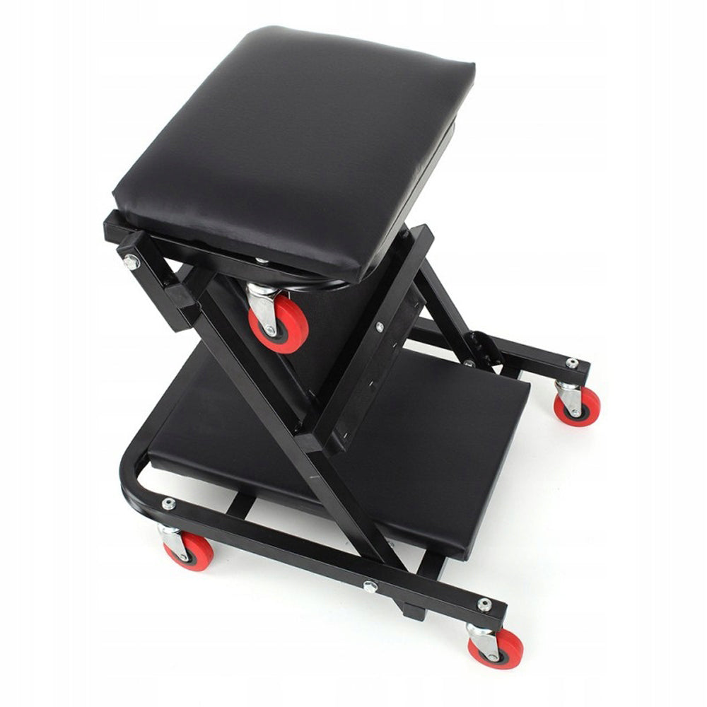 Scaun Atelier pliabil in Carucior cu roti tip PAT pentru service auto, POLSKI K378, Poza4