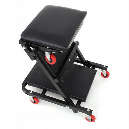 Scaun Atelier pliabil in Carucior cu roti tip PAT pentru service auto, POLSKI K378, Poza4