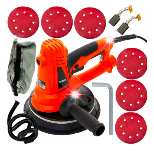 Slefuitor pereti cu aspirator si LED Kraft&Dele KD1540, 1400W, 180 mm, turatie reglabila