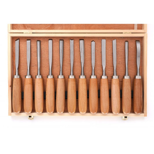 Set tamplar 12 dalti cu maner lemn, POLSKI K11775, Poza2