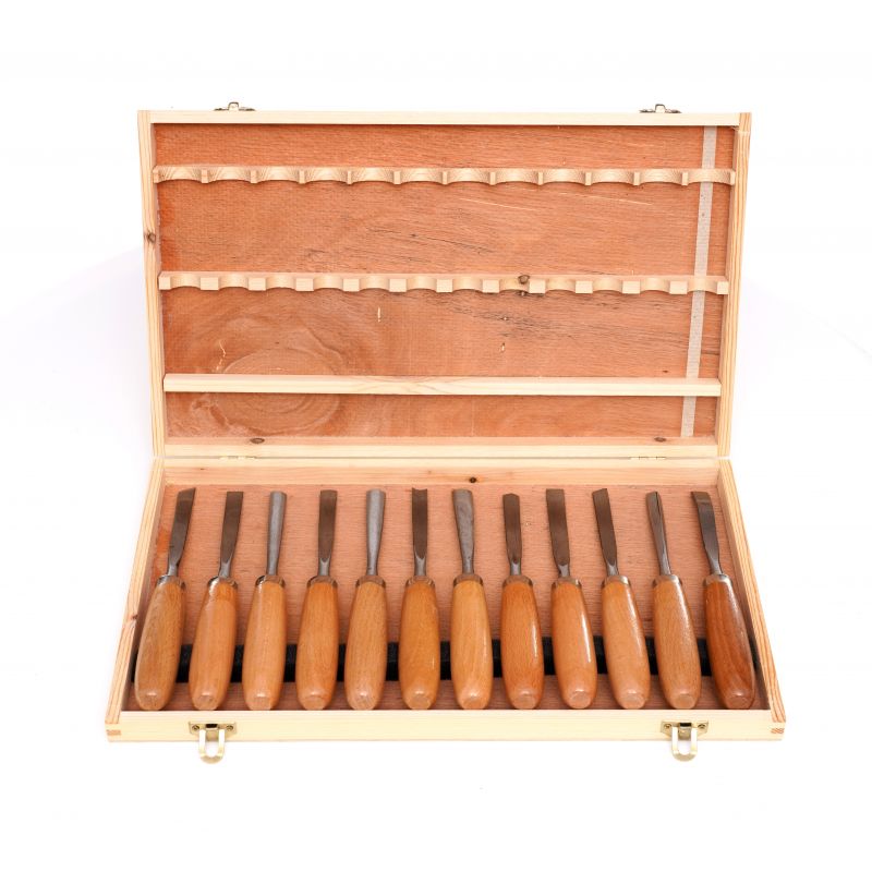 Set tamplar 12 dalti cu maner lemn, POLSKI K11775, Poza4