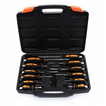 Set 12 surubelnite cu varf magnetic si priza hexagonala la maner, include cutie plastic, POLSKI K10284, Poza3