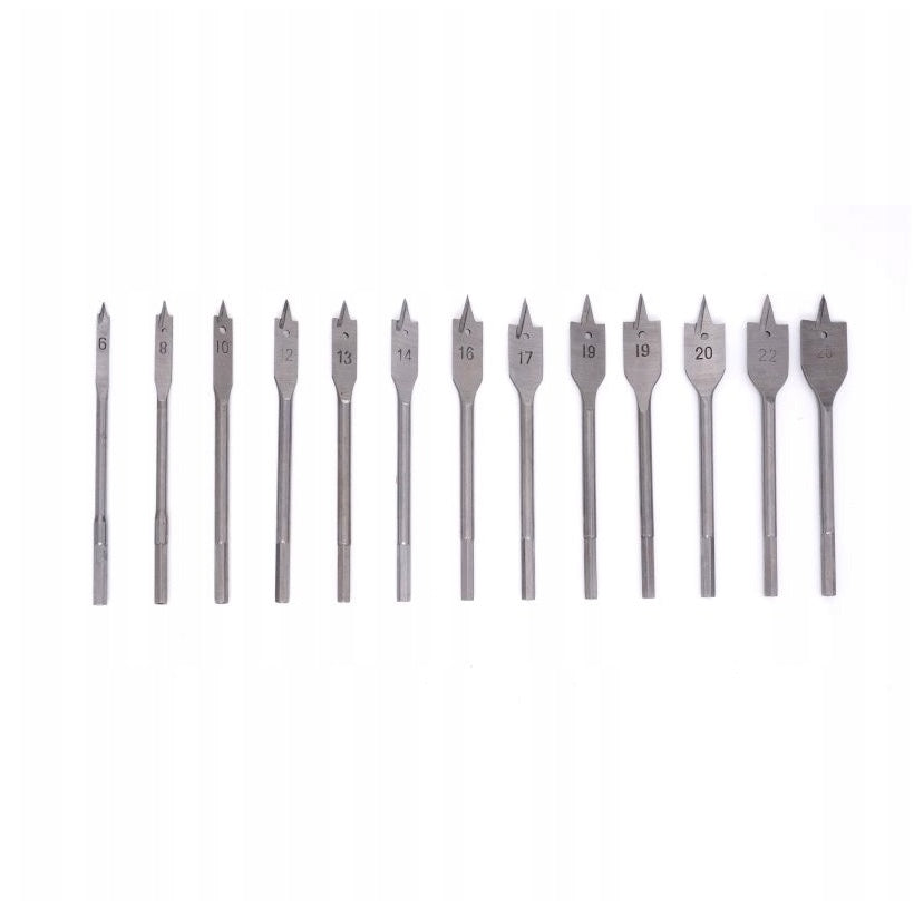 Set 13 burghie tip freza pentru lemn, diametre 6-25mm, lungime gaurire 15mm, POLSKI K10549, Poza4