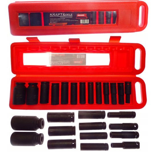 Set 13 prize cu impact KRAFTSON % Import Polonia %  10521, 1/2", 10-30mm, valiza transport inclusa