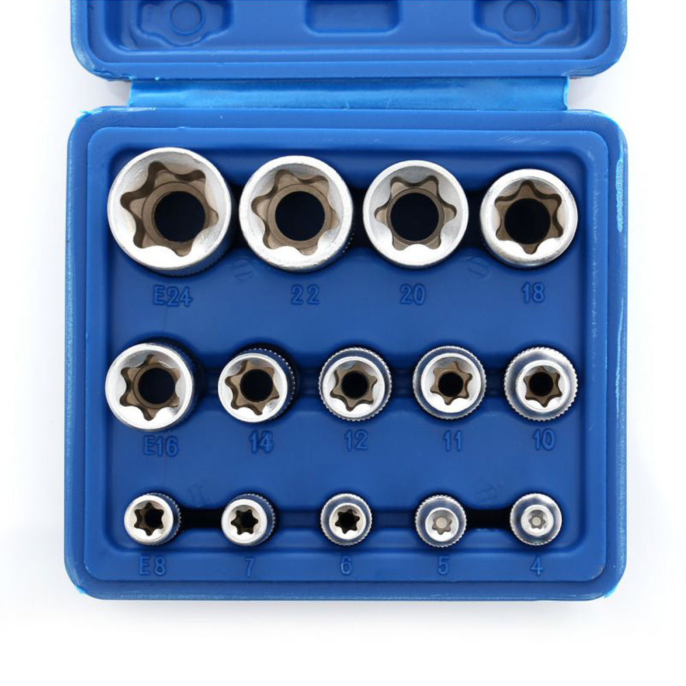 Set 14 biti pentru cheie tubulara TORX, 4-24mm, POLSKI K10335, Poza4