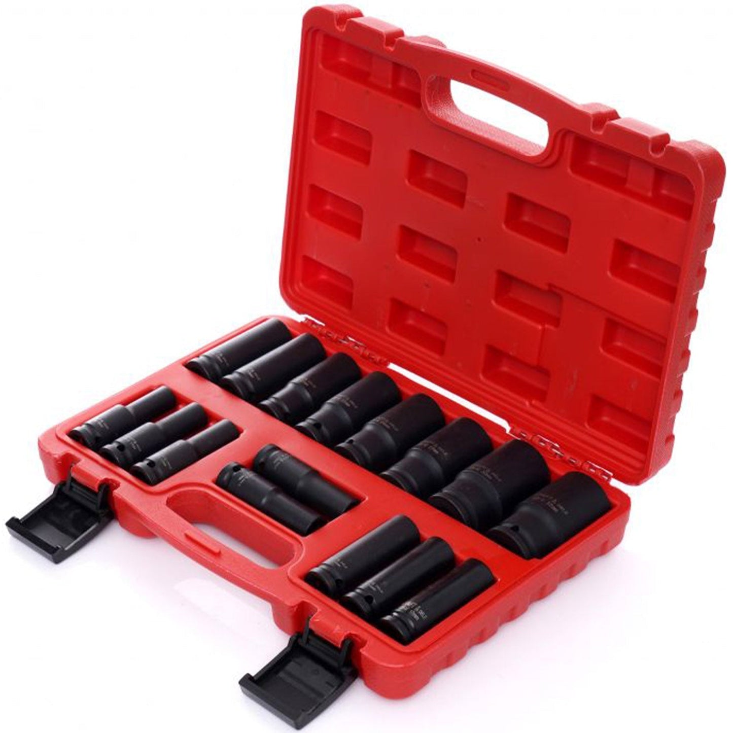 Set 16 CHEI Tubulare prize cu impact POLSKI K10531, Drive interior 1/2", 10-32mm, valiza transport inclusa