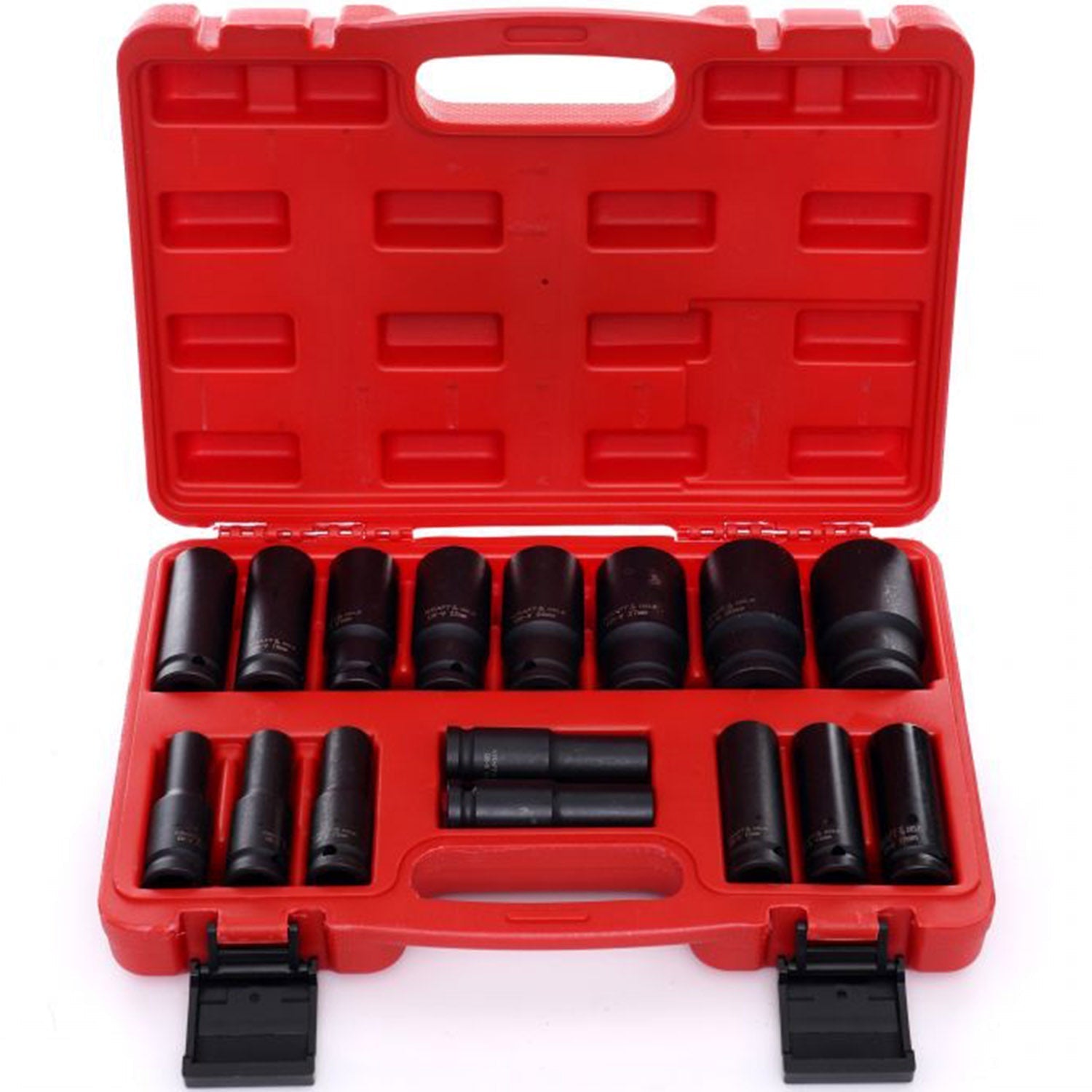 Set 16 CHEI Tubulare prize cu impact POLSKI K10531, Drive interior 1/2", 10-32mm, valiza transport inclusa