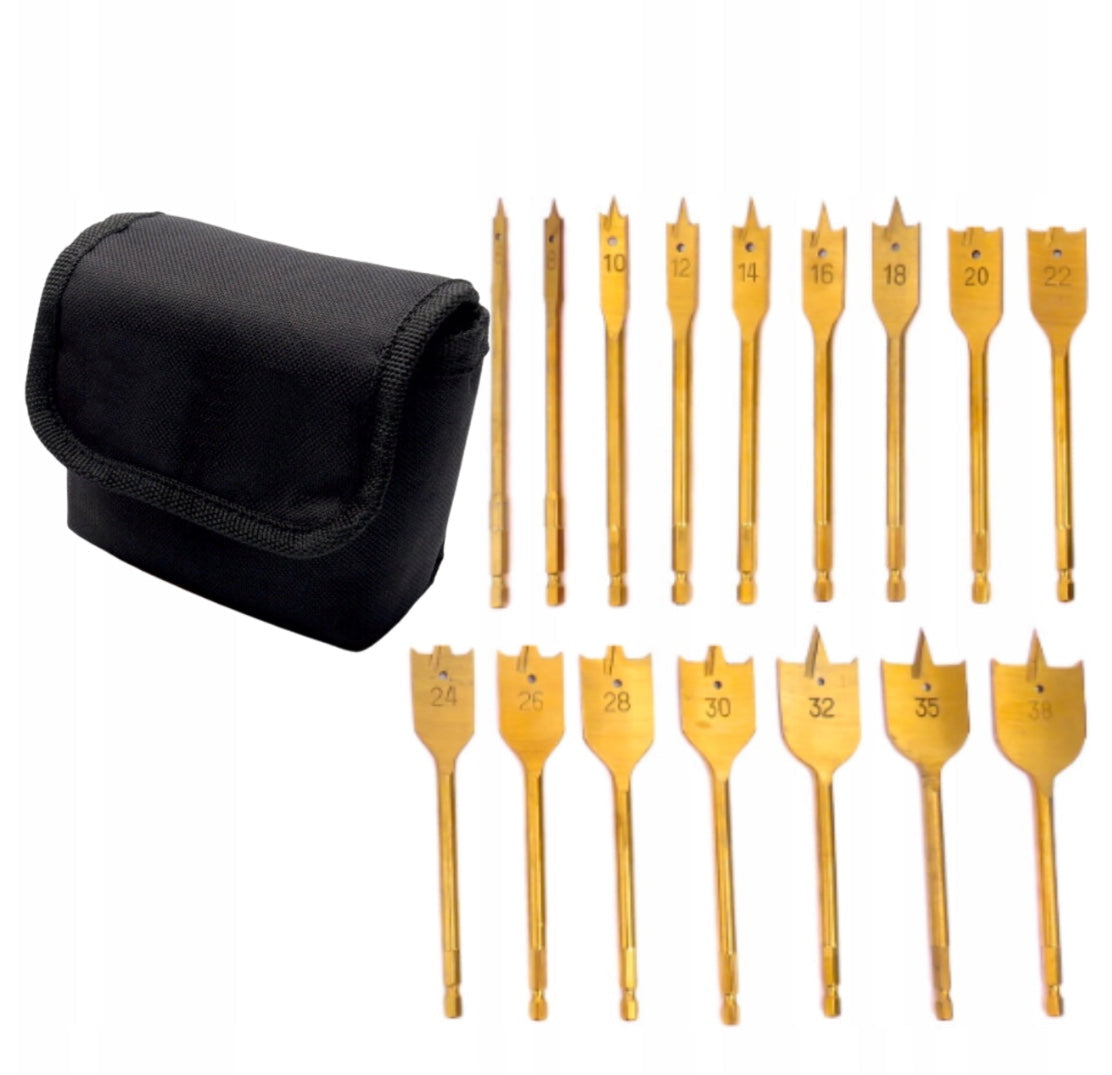 Set 16 burghie freza pentru lemn, diametre 6-38mm, POLSKI K10637, Poza1