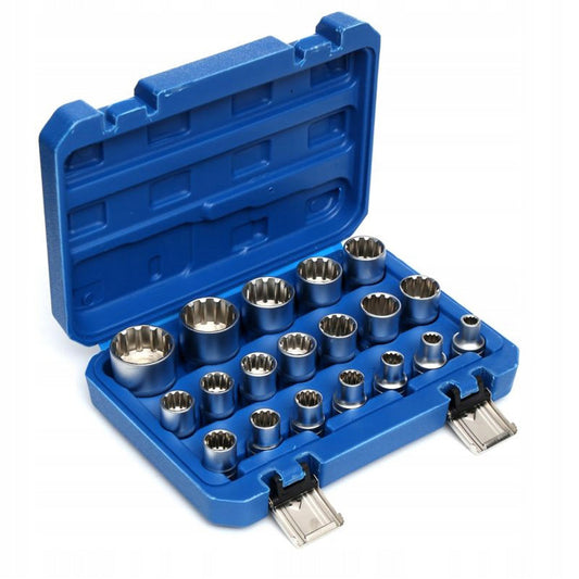 Set 19 CHEI Tubulare prize cu impact POLSKI K10347, 8-32mm, valiza transport inclusa