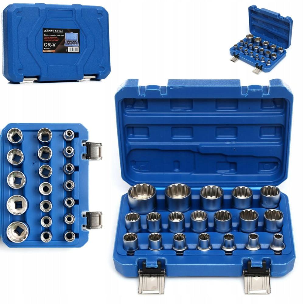 Set 19 CHEI Tubulare prize cu impact POLSKI K10347, 8-32mm, valiza transport inclusa