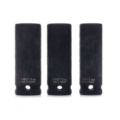 Set 3 tubulare pentru masina de insurubat cu impact, Drive 1/2", Marimi intre 17-21mm, POLSKI K11750, Poza7