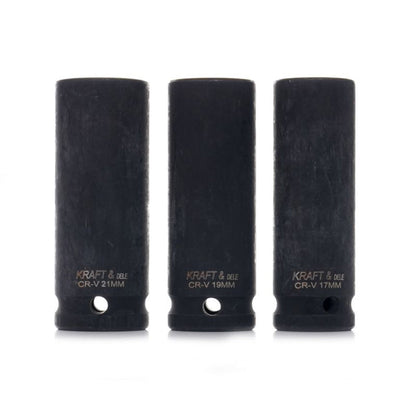 Set 3 tubulare pentru masina de insurubat cu impact, Drive 1/2", Marimi intre 17-21mm, POLSKI K11750, Poza6