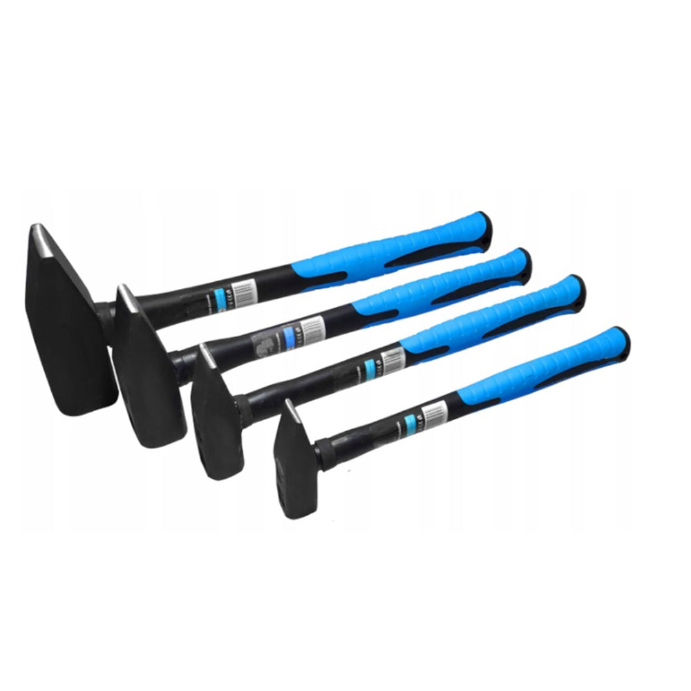 Set 4 ciocane lacatuserie din otel forjat, greutati variate 200g-400g-600g-1.5kg, coada din fibra, POLSKI K231, Poza4