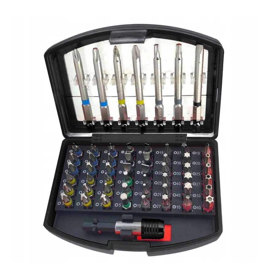 Set 56 biti cu maner antrenare si cutie depozitare din plastic, POLSKI K10471, Poza3