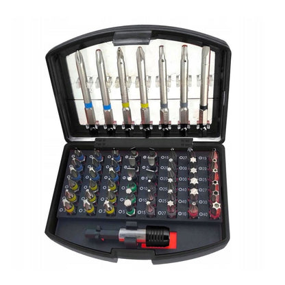 Set 56 biti cu maner antrenare si cutie depozitare din plastic, POLSKI K10471, Poza3