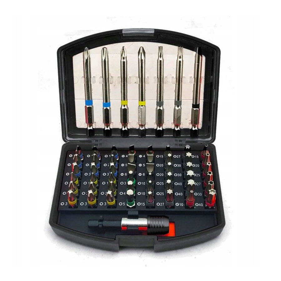 Set 56 biti cu maner antrenare si cutie depozitare din plastic, POLSKI K10471, Poza1