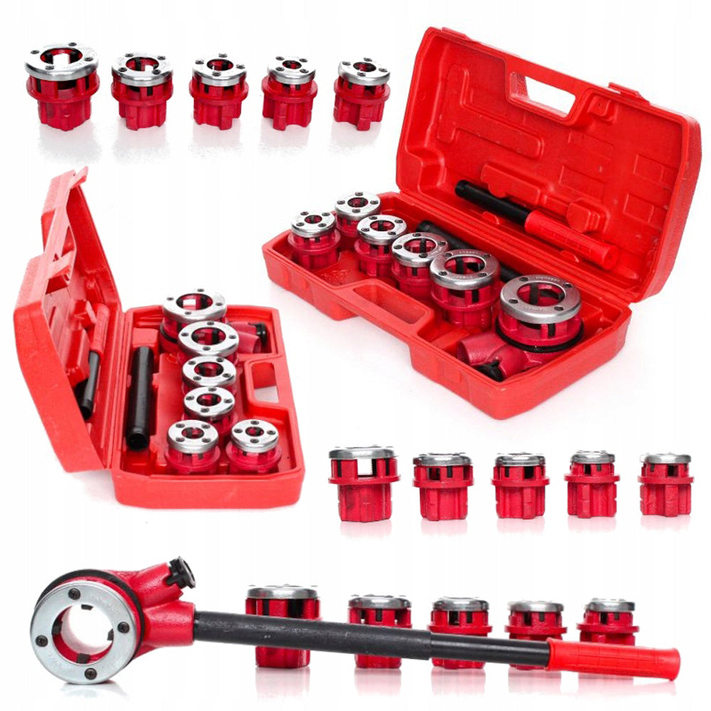 Set 6 filiere pentru tevi, Diametre variate de la 1/4 Toli la 1 1/4 Toli, POLSKI K332, Poza1