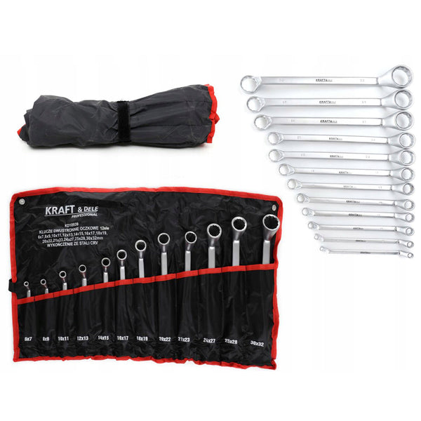 *OFERTELE-IEPURASULUI* Set chei inelare cu cot, 12 piese, KRAFTSON % Import Polonia %  10939, 6-32MM