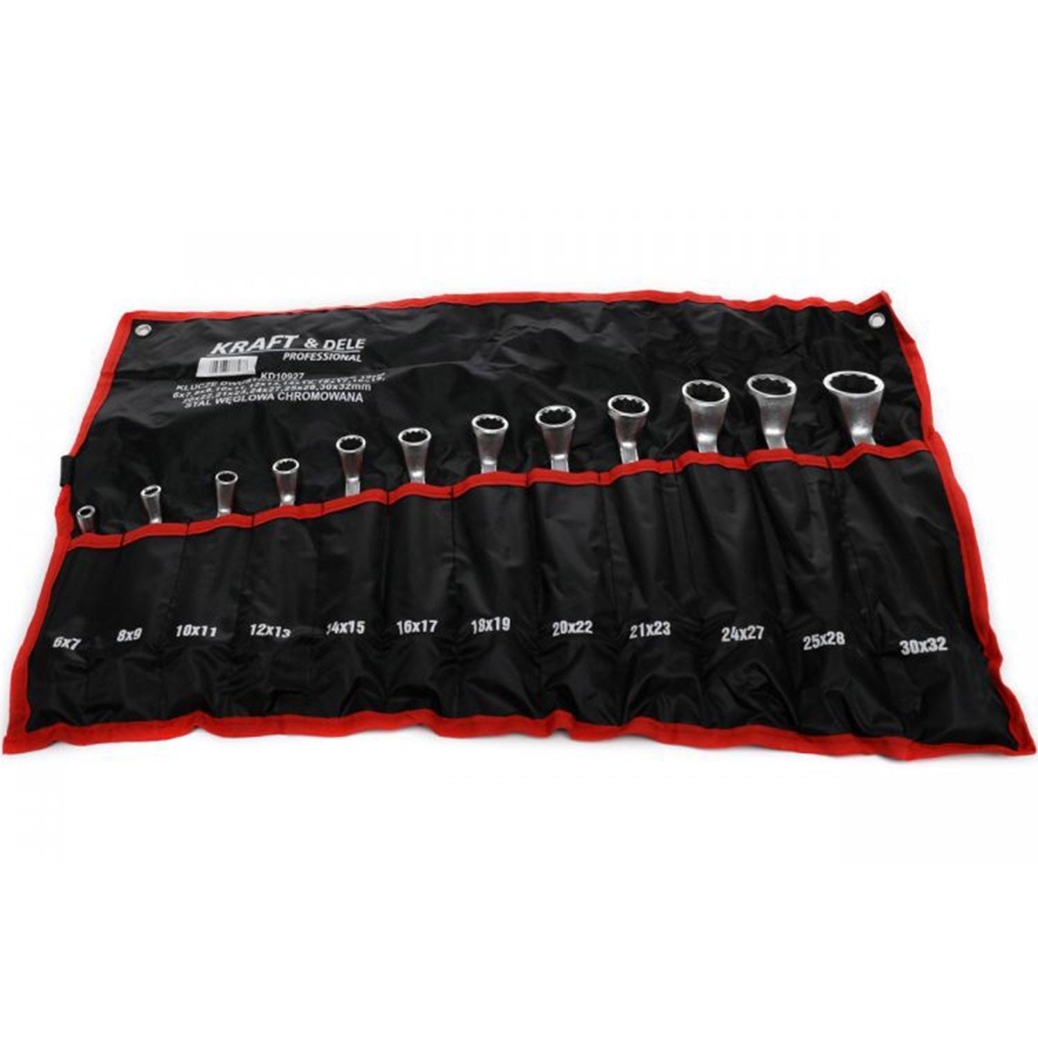 Set chei inelare cu cot, 12 piese, Kraft&Dele KD10927, 6-32MM