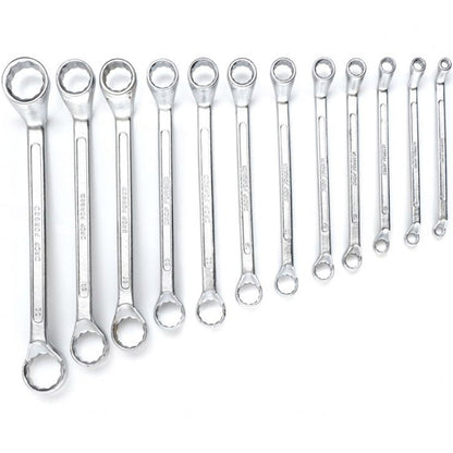 Set chei inelare cu cot, 12 piese, Kraft&Dele KD10927, 6-32MM
