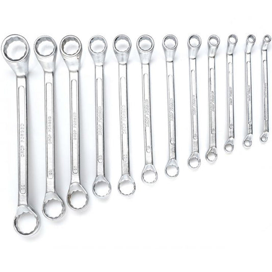 Set chei inelare cu cot, 12 piese, Kraft&Dele KD10927, 6-32MM