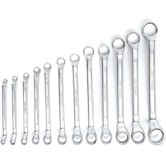 Set chei inelare cu cot, 12 piese, Kraft&Dele KD10927, 6-32MM