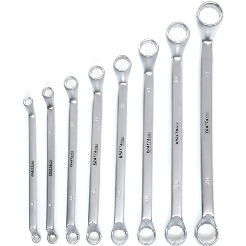 *OFERTELE-IEPURASULUI* Set chei inelare cu cot, 8 piese, KRAFTSON % Import Polonia %  10943, 6-22MM
