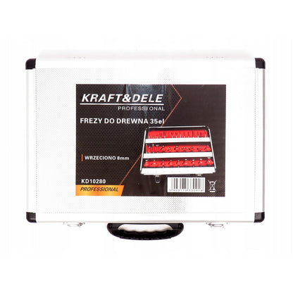 *OFERTE-DE-VARA* Set freze lemn cu rulmenti KRAFTSON % Import Polonia %  10280, 35buc