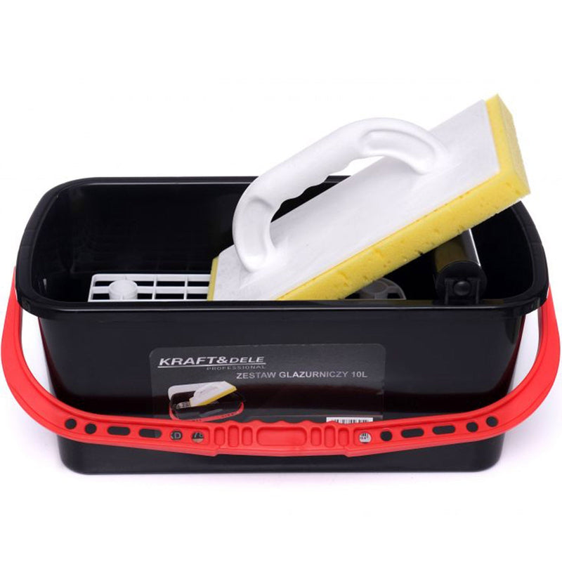 *OFERTELE-IEPURASULUI* Set galeata pentru zugravire cu accesorii, KRAFTSON % Import Polonia %  10786, 10l