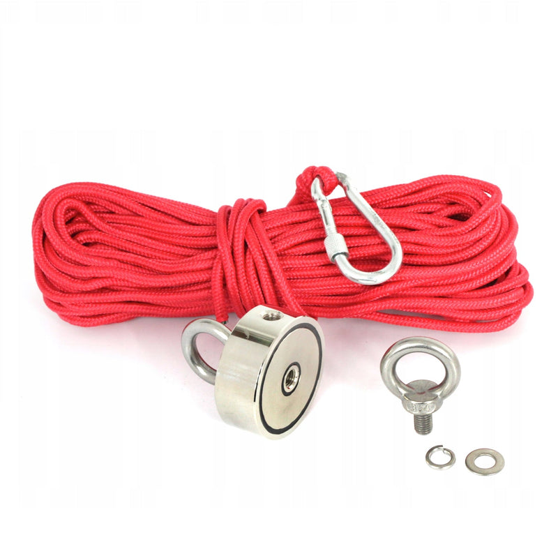 *OFERTELE-IEPURASULUI* Set magnet neodim KRAFTSON % Import Polonia %  10415, 140kg, cu carabiniera, franghie si manusi