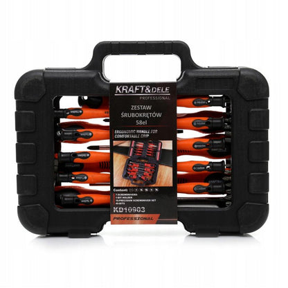 Set surubelnite si biti POLSKI K10903, 58buc