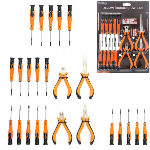 *OFERTELE-IEPURASULUI* Set surubelnite si clesti KRAFTSON % Import Polonia %  10894, 14 buc