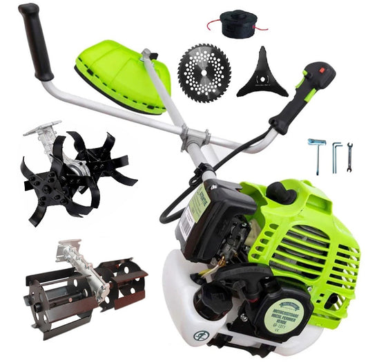 Set Motocoasa Micul Fermier GF-1311, 3.4CP, + Cap Cultivator + Cap Prasitoare