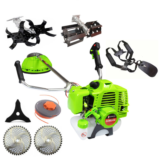 Set Motocoasa Yamato Samurai YAM-909S, 8CP, + Cap Cultivator + Cap Prasitoare