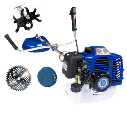 Set Motocoasa KASNIKA GTX6HP-BM-2T, BLUE, 9.5CP + Cap Cultivator + Extra Disc Vidia