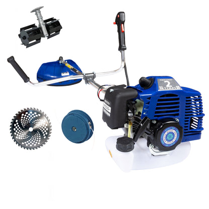 Set Motocoasa KASNIKA GTX6HP-BM-2T, BLUE, 9.5CP + Cap Prasitoare + Extra disc vidia CADOU