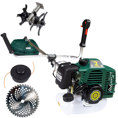 Set Motocoasa LIDERMAN GTO6HP-BM-2T, GREEN-Racing, 9.7CP + Cap Cultivator