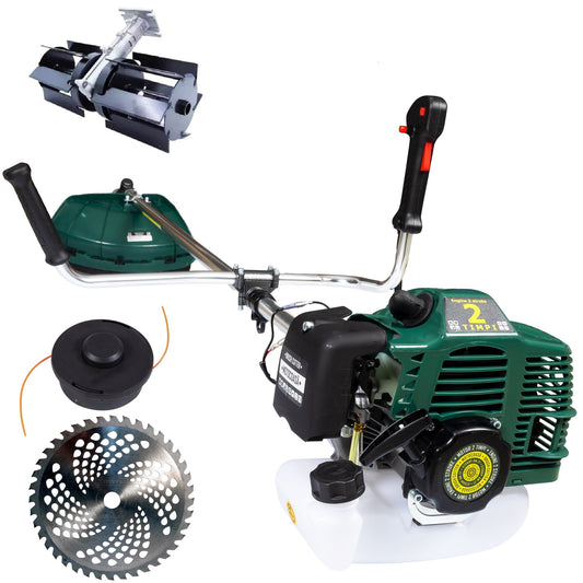 Set Motocoasa LIDERMAN GTO6HP-BM-2T, GREEN-Racing, 9.7CP + Cap Prasitoare + Extra Disc Vidia CADOU