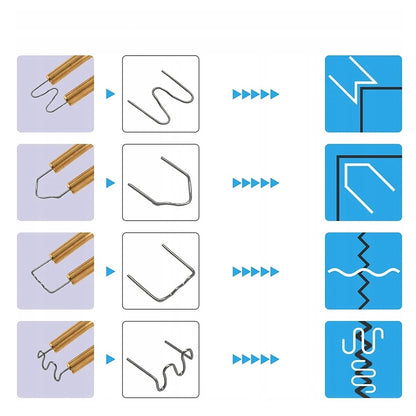 Set 800 agrafe-capse pentru sudura si reparatii in plastic, KD10765