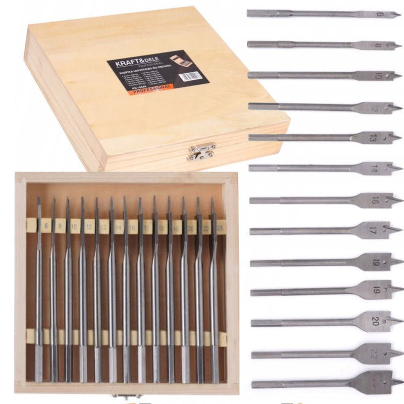 *OFERTELE-IEPURASULUI* Set de burghie pentru lemn 13 elemente Kraft&Dele KD10549